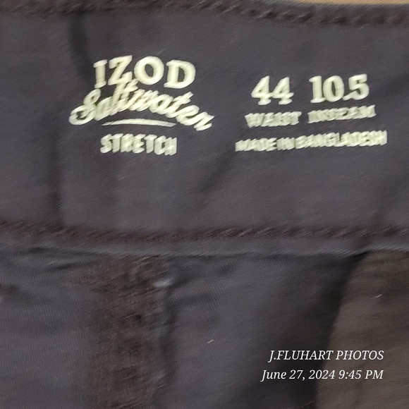 IZOD SALTWATER WASH CARGO SHORTS NAVY BLUE BNWT - Picture 8 of 16